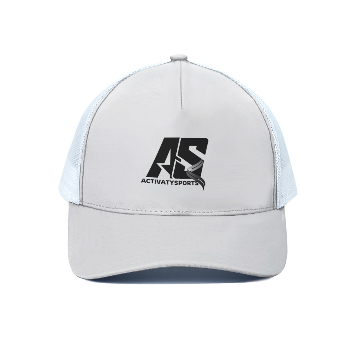 Unisex Hat With White Half-mesh