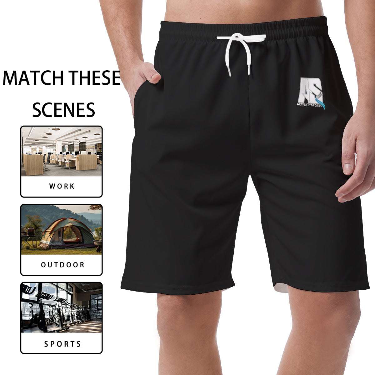 AS Official Men's Shorts (Black)