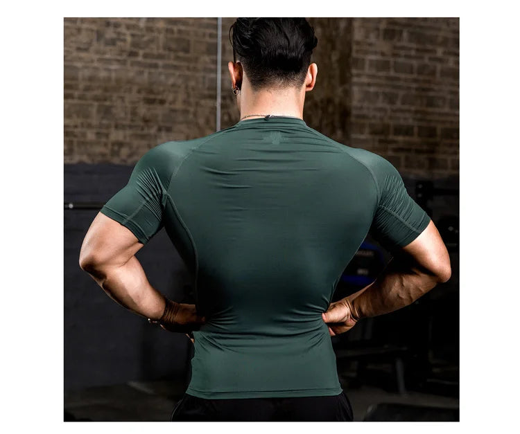 Mens Compression Gym Sweatshirts "MAN"