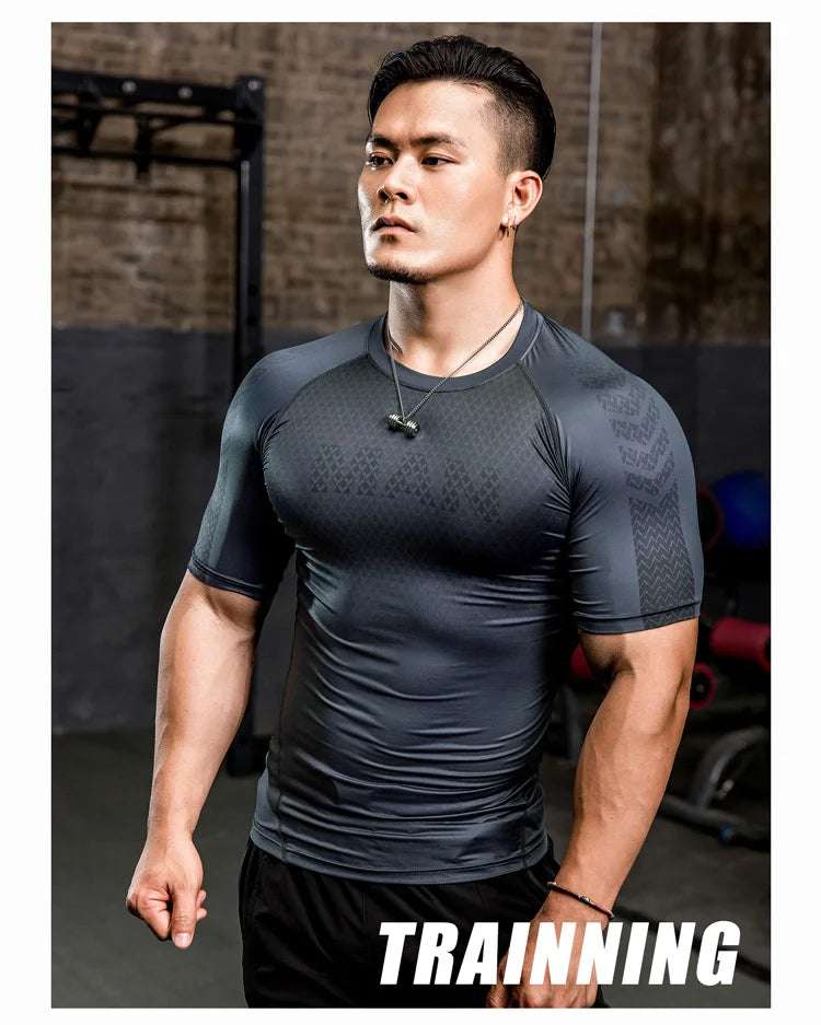 Mens Compression Gym Sweatshirts "MAN"