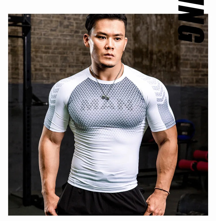 Mens Compression Gym Sweatshirts "MAN"