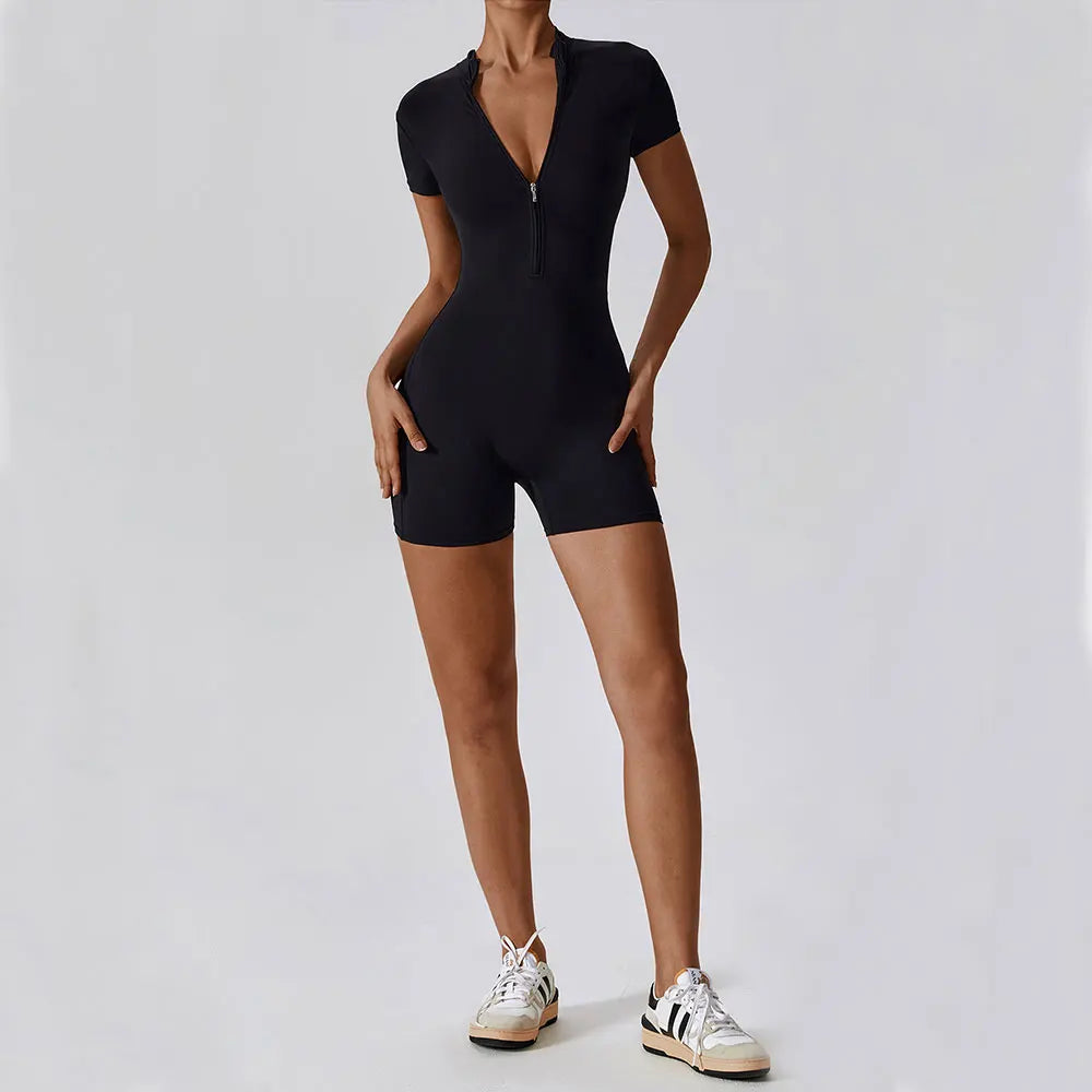 Yoga Jumpsuit Summer Short Sleeve