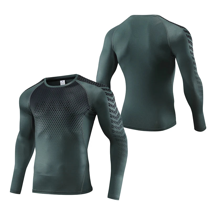 Mens Compression Gym Sweatshirts "MAN"