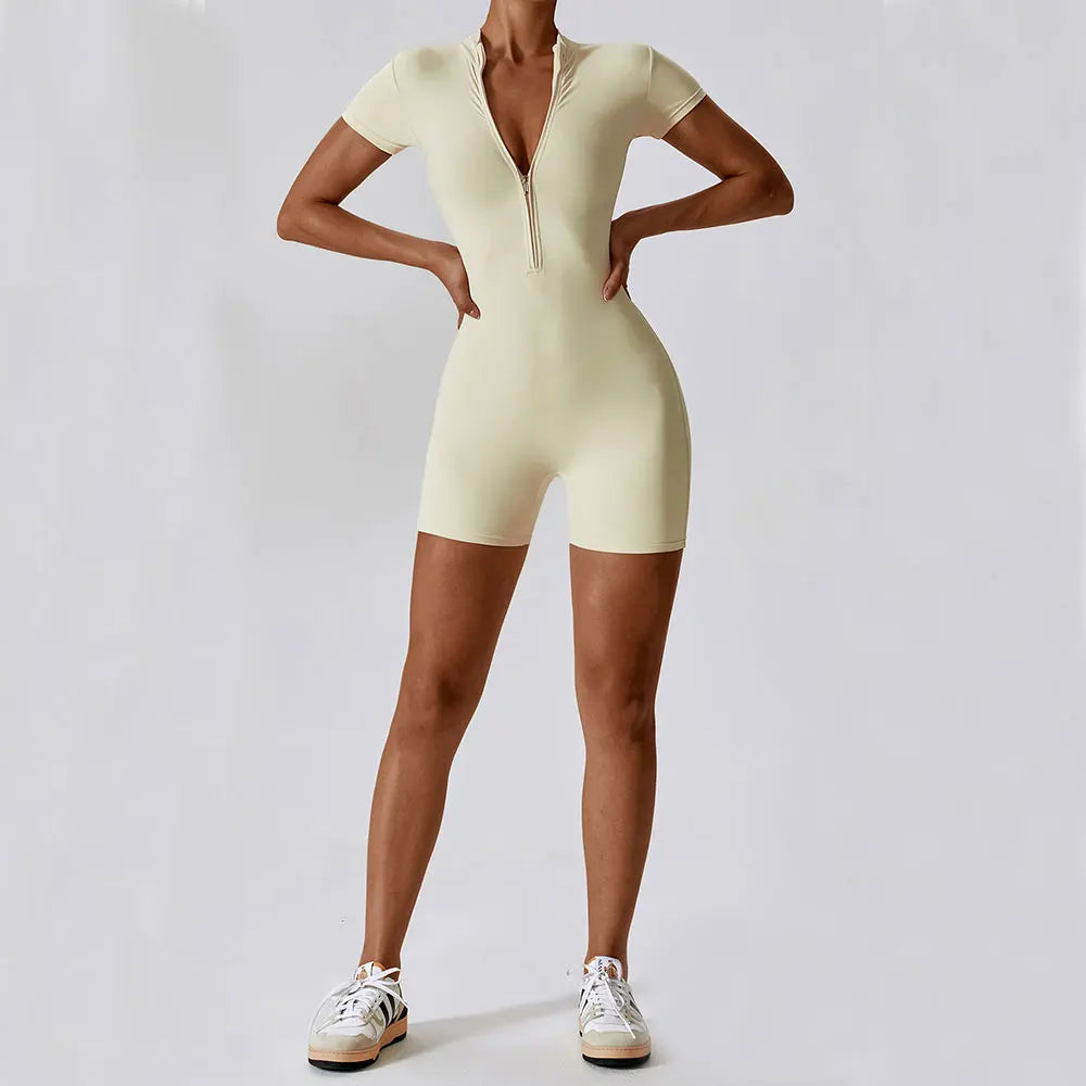 Yoga Jumpsuit Summer Short Sleeve