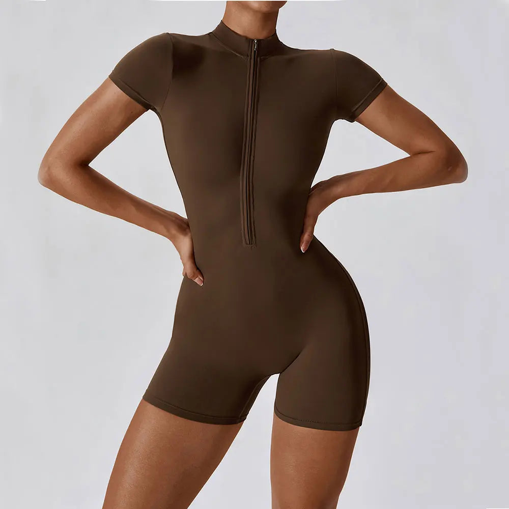 Yoga Jumpsuit Summer Short Sleeve