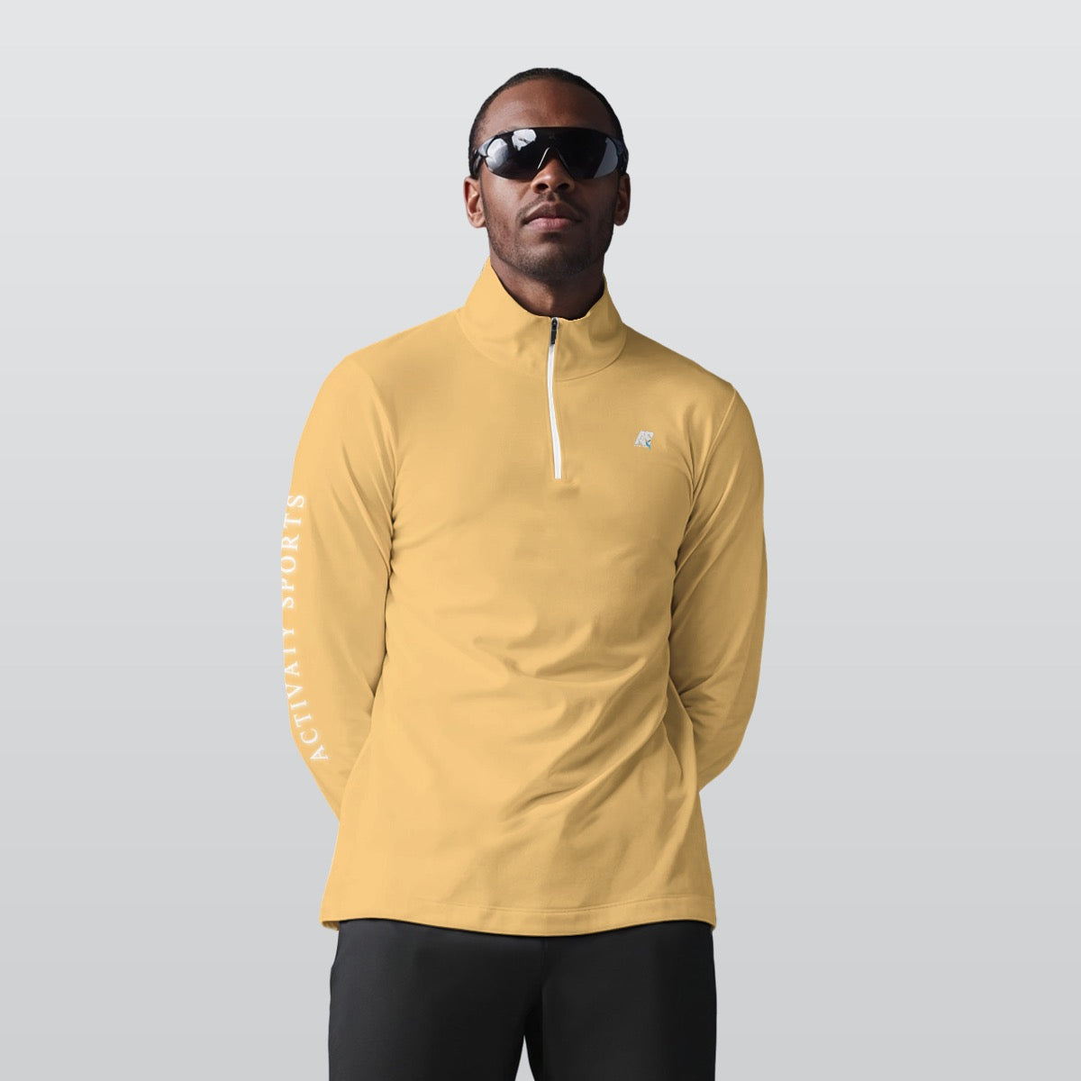 AS Men's Sports Collar Jersey, Long Sleeve