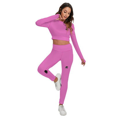 AS Official Women's Sport Set With Backless Top And Leggings