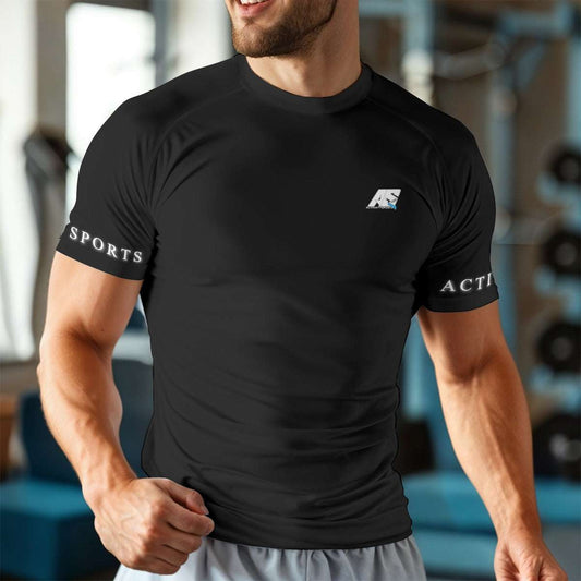 AS Official Mens Short Sleeve T-Shirt (Black)