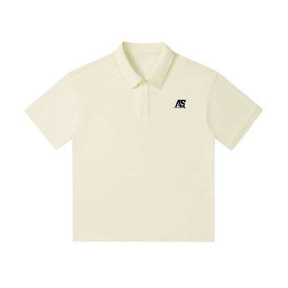 Drop Shoulder Short-Sleeve Polo