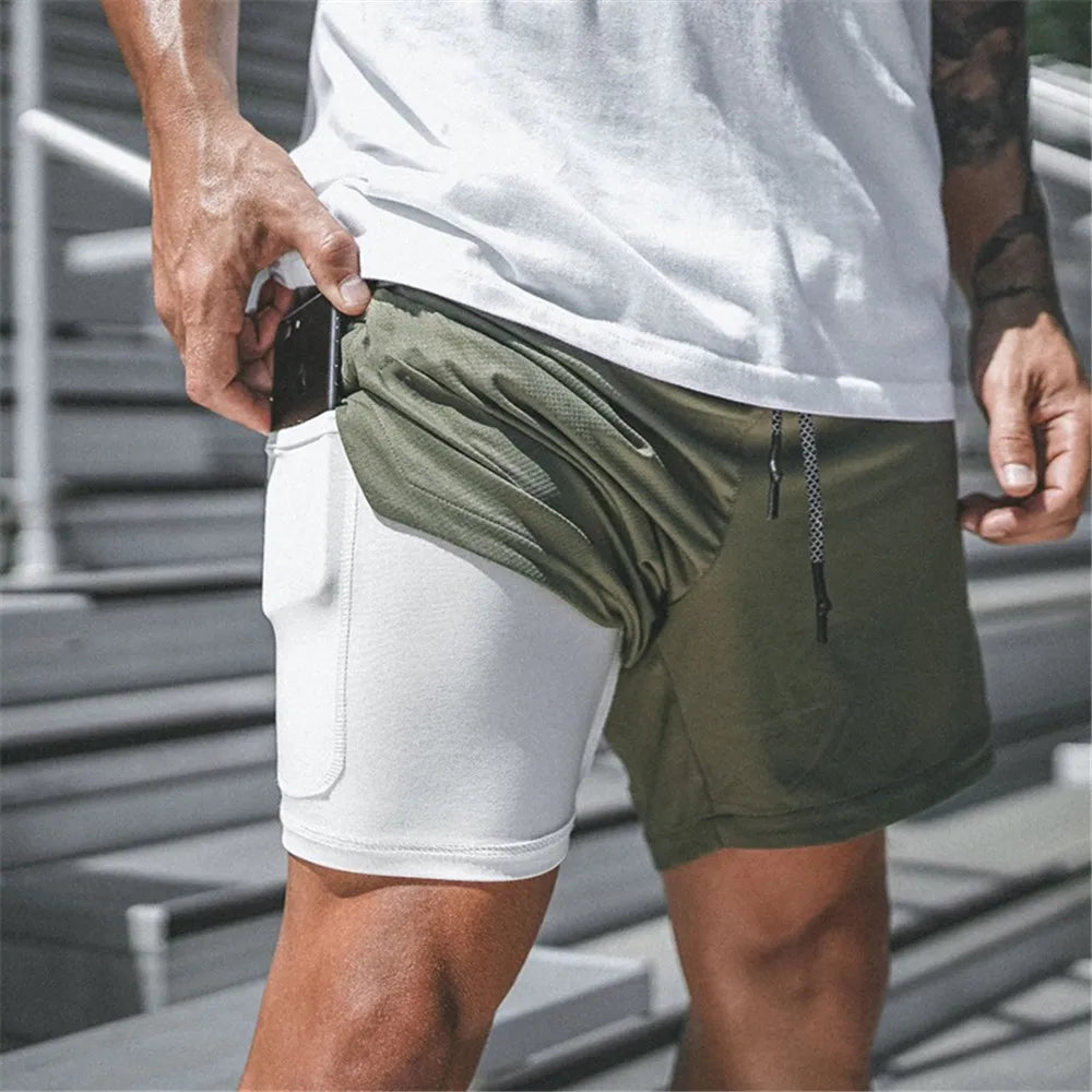 Activaty Men 2 in 1 Running Shorts