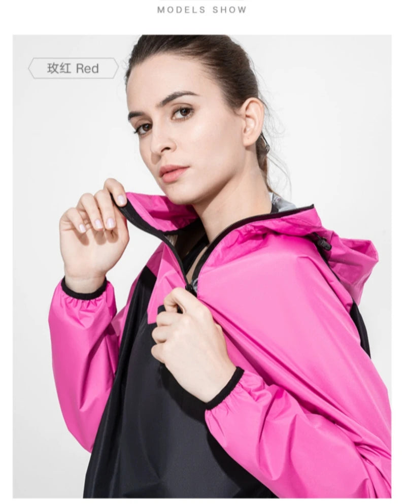 Women/ Men Activaty Outdoor Running Exercise Sauna Suit 2024