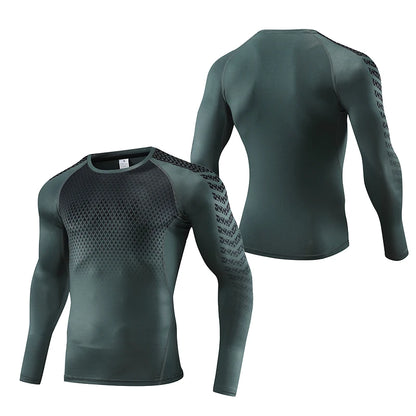Mens Compression Gym Sweatshirts "MAN"