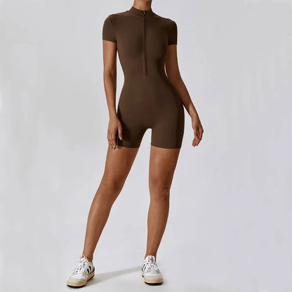 Yoga Jumpsuit Summer Short Sleeve