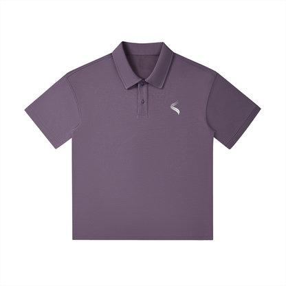 Drop Shoulder Short-Sleeve Polo
