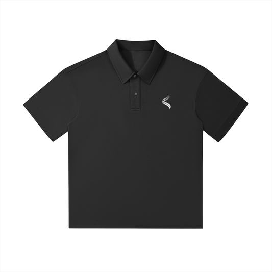 Drop Shoulder Short-Sleeve Polo