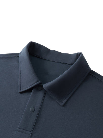 Drop Shoulder Short-Sleeve Polo
